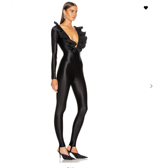 Alessandra Rich ruffle crystal jumpsuit 36 NWT - Picture 2 of 4